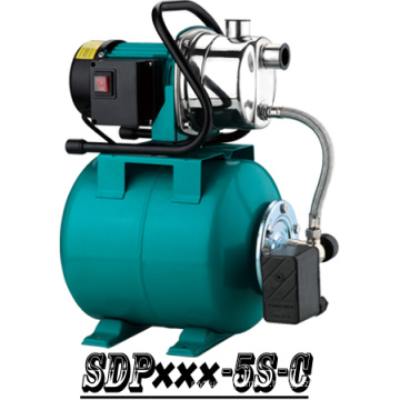 (SDP800-5 S-C) Jardin auto-amorçantes Jet pompe de surpression avec réservoir en acier